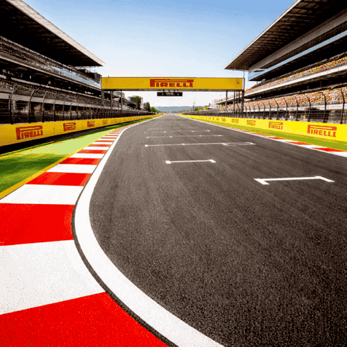 Cold plastic paint on F1 race tracks