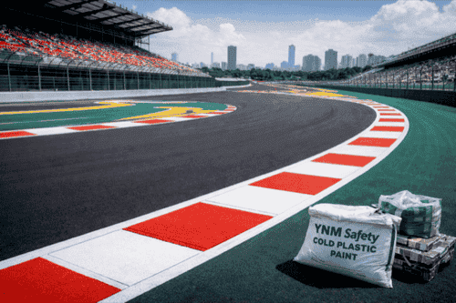 Cold Plastic Paints - Best Hot Thermoplastic Paint Manufacturers in Hyderabad India | YNM Safety Premium Road Safety Products | Cold Plastic Paint & Metal Beam Crash Barriers Telangana